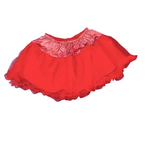 Red Petticoat Halloween Costume Tulle Skirt thumbnail 3