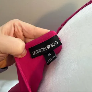 Fashion Bug Y2K Lace Trim Cami Size M Hot Pink Preppy 90s Coquette Babydoll Feminine 2000s thumbnail 3