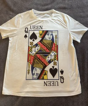 Queen of Spades Graphic T-Shirt Halloween Costume Playing Card Grunge E-girl Alt thumbnail 1