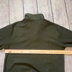 Winnie the‎ Pooh Disney Piglet Fleece 1/4 Zip Pullover Sweater Adult Large Green thumbnail 7