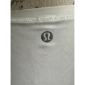 Lululemon Womens Long‎ Sleeve Mesh Hem Activewear Top Off-White Cream Size 8/10 thumbnail 5