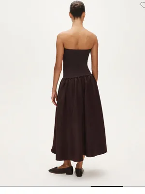 J.Crew Collection foldover mixy dress in duchesse satin thumbnail 3