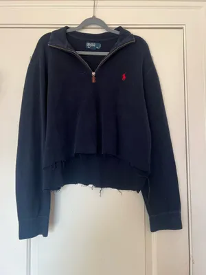 Polo Ralph Lauren Cropped Quarter-Zip Sweater thumbnail 1