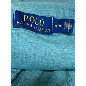 Polo Ralph Lauren Iconic Mesh Men's Green Collared Short Sleeve Polo Shirt Top M thumbnail 5