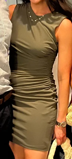 Zara Olive Green Mini Dress thumbnail 1