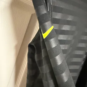 Nike Pro Dri-Fit Black and Neon Green Striped Pullover thumbnail 5