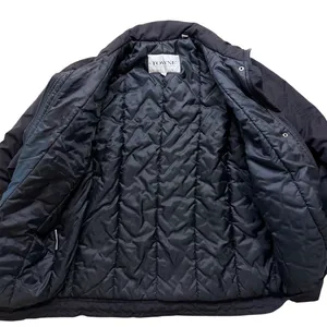 Towne by London Fog Women's Puffer Jacket Size M Black Zip Snap Coat Unisex thumbnail 7