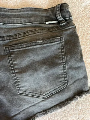 Billabong Charcoal Gray Denim Shorts thumbnail 4