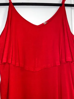 Dress Up red tank top thumbnail 4