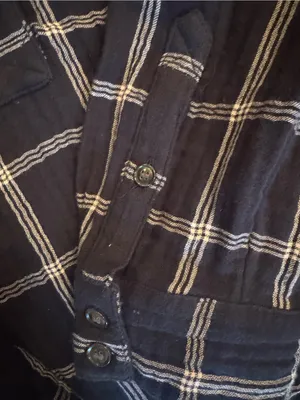 Madewell Lightspun Evert Women's Top Black Size L Windowpane Plaid Button Front thumbnail 5
