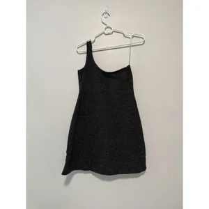 Beyond Yoga Gray Spacedye One Shoulder One and Only Athletic Mini Dress Medium thumbnail 5