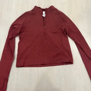 Lululemon 3/4 zip red jacket top thumbnail 1