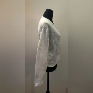 SHEIN- Cream Button-Up Cardigan Size XL thumbnail 3
