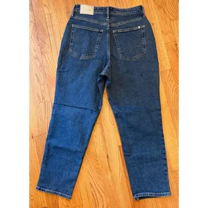 Everlane‎ Curvy Original Cheeky Jean Women Size 29 Blue Organic Cotton Crop thumbnail 2