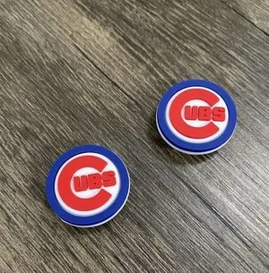 Chicago Cubs Baseball Team Charm For Crocs Shoe Charms - 2 Pieces thumbnail 1