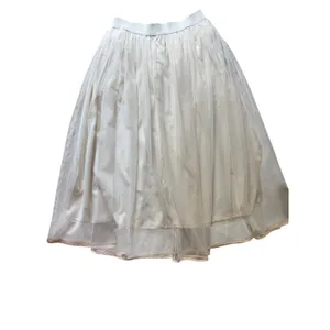Daze Cream Mesh Maxi Skirt Size M Layered Tulle Romantic Boho Balletcore thumbnail 2