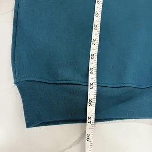 Vintage Teal Blue Double Collared Pullover Sweatshirt Winter Tree‎ Design thumbnail 9