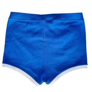 114 | OFFLINE‎ by Aerie Ribbed Super Shortie Shorts Women XL Blue Excellent thumbnail 2