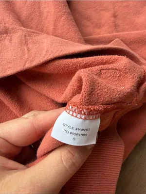 Vuori Faded Style Coral Terracotta Hoodie Size S thumbnail 5