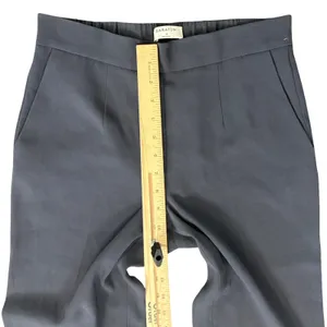Babaton Navy Blue Cohen Pleated Crepe Tapered Leg Pants Elastic Waist size 4 thumbnail 5