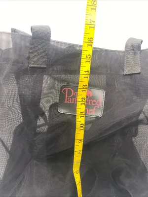 The Pampered Chef Consultant Foldable Reusable Bag Mesh Dividers Large Black thumbnail 5
