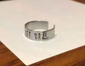 Kick Off Your Boots Ring Silver thumbnail 2