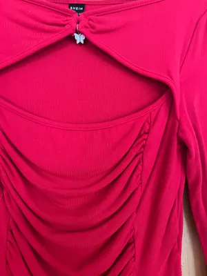 Shein Red Long Sleeve Top thumbnail 2