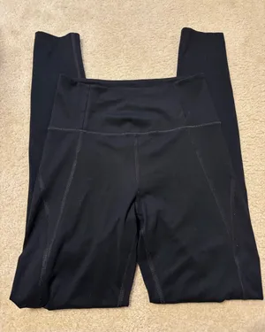 girlfriend collective Black High-Waist Leggings thumbnail 1