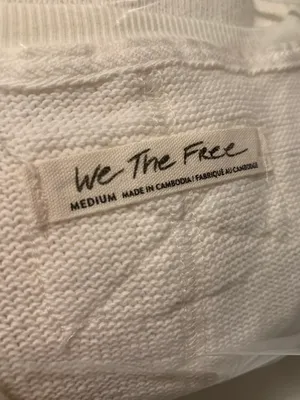 Free People Anyway Tee In Gardenia Color Size M thumbnail 7