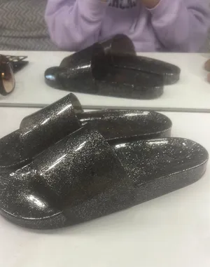 Glitter Slides Black Size 9 thumbnail 2