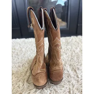 RARE Vintage Durango Cross‎ Brown Leather Rhinestone Cross Western Boots Women 6 thumbnail 3