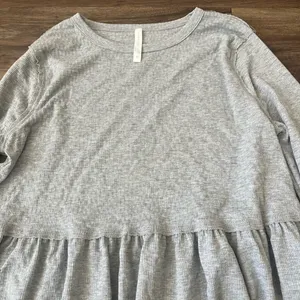 Altar’d State‎ Waffle Knit Ruffle Blouse XL NWT Thermal thumbnail 2
