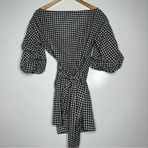 Lovers + Friends Gabriel Ruched Sleeve Wrap Mini Dress Size XS thumbnail 6