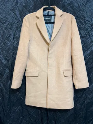 tan wool-blend Topcoat from Express size XS thumbnail 17