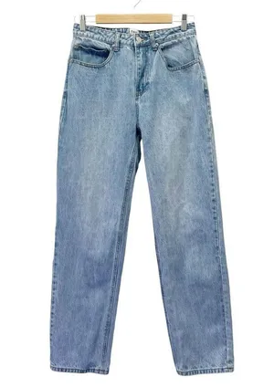 Princess Polly High Rise Straight Leg Stovepipe Jeans Light Wash Women’s Size 6 thumbnail 2