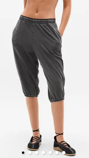 Athleta Airy Cotton Terry Capri Athletic Pants - Size XL thumbnail 1