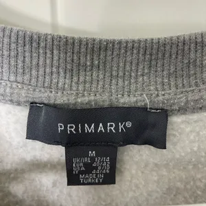 EUC Primark women’s gray blue green colorblock fleece lined decal crewneck top M thumbnail 4