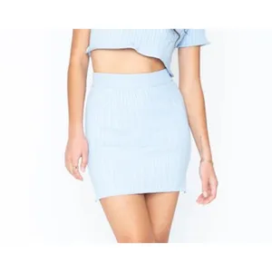 Revolve NEW Callahan Blue Cable Knit Mini Skirt Womens Small Pastel Soft Girl Aesthetic thumbnail 4