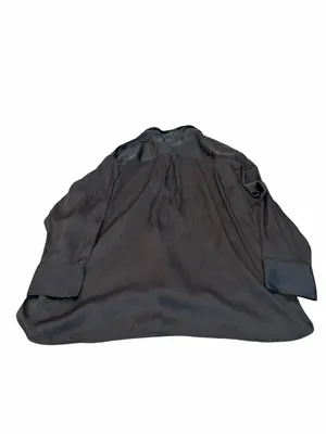 OLD NAVY silky black button down thumbnail 4