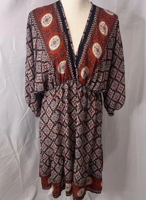 Renee C deep v neck dress size large thumbnail 8