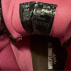 Wolverine Women's Brown‎ Leather Boots with Pink Accents composite toe size 9 thumbnail 11