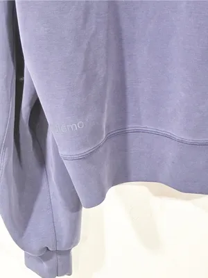 Lululemon Softstreme Perfectly Oversized Cropped Crew Blue Sweatshirt thumbnail 4