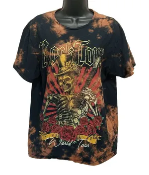 Chemistry‎ "Rock Tour" Graphic Short Sleeve Round Neck T-Shirt Tie Dye Size L thumbnail 1