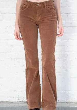 brown corduroy pants thumbnail 1