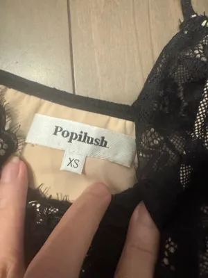 Popilush Size XS Lace Camisole Tank Top Sexy NWT thumbnail 4