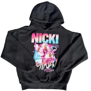 Nicki Minaj Pink Friday 2 World Tour Hoodie Black Graphic Concert Sweatshirt M thumbnail 2
