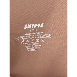 NWT Skims Body Unlined Plunge Thong Bodysuit Clay Size Large thumbnail 5