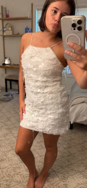 White short dress thumbnail 1
