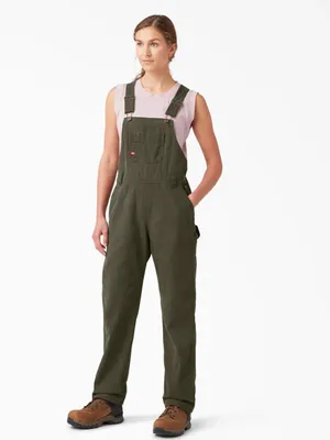 NWT Overalls Dickies Relaxed Fit Bib Overalls, FB206 Rinsed Moss Green 2XL thumbnail 3