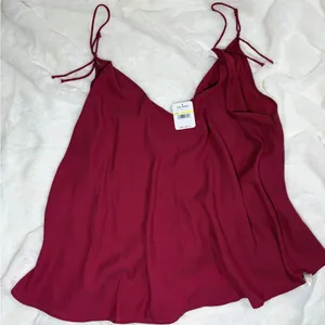 Free People Deep Red Camisole Top thumbnail 1